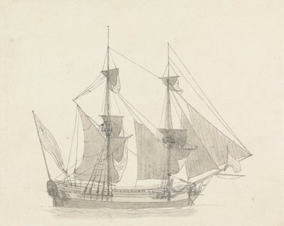 Dwóch mistrzów w żaglach autorstwa Thomas Daniell