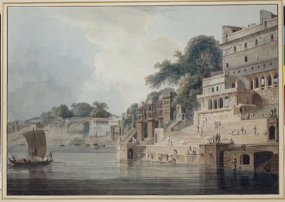 Dasasvamedha Ghat, Benares autorstwa Thomas Daniell