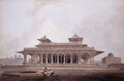 Część Pałacu w Forcie Allahabad, autorstwa Thomas Daniell