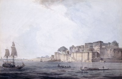 Ramnagar, w pobliżu Benares [Varanasi], Uttar Pradesh, c. 1788-9 autorstwa Thomas Daniell