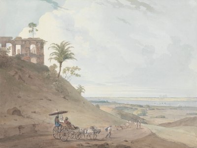 Ruiny na Peer Pahar, niedaleko Monghi, Bihar autorstwa Thomas Daniell