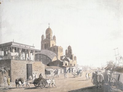 Scena uliczna, z „Widoków w Kalkucie” Thomasa Daniella, 1786-1788 autorstwa Thomas Daniell