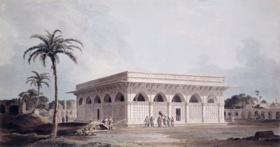 Sześćdziesiąty czwarty filar Nizamuddin, Delhi, autorstwa Thomas Daniell
