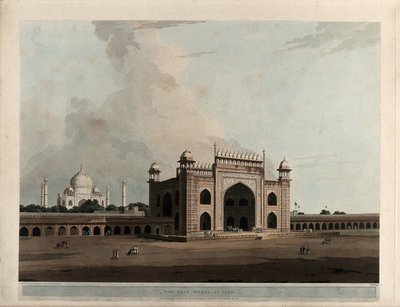 Taje Mahal w Agrze autorstwa Thomas Daniell