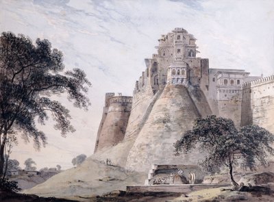 Widok na fort, Jaunpur, Uttar Pradesh, autorstwa Thomas Daniell