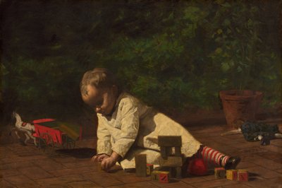 Dziecko w zabawie, 1876. autorstwa Thomas Eakins