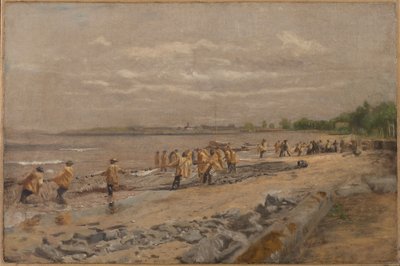 Wyciąganie niewodu autorstwa Thomas Eakins