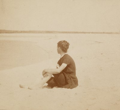 [Mary Macdowell na plaży, Manasquan, New Jersey]. autorstwa Thomas Eakins