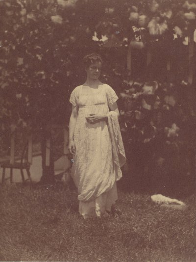 [Pani. Louis Kentin w Empire Dress], lata 80., 1880. autorstwa Thomas Eakins