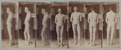 Fotografie stojącego nagiego modela Józefa Smitha, ok. 1930 r. 1883. autorstwa Thomas Eakins
