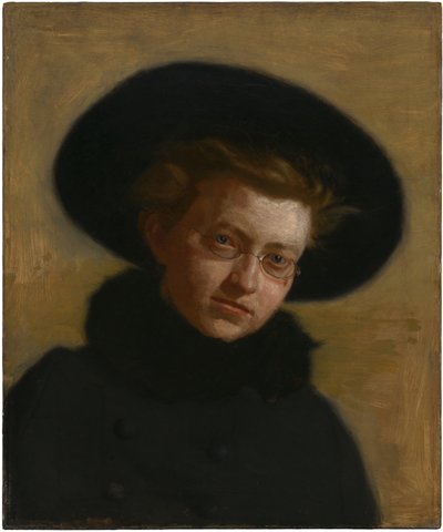 Portret Lillian Hammit (Dziewczyna w dużym kapeluszu) autorstwa Thomas Eakins