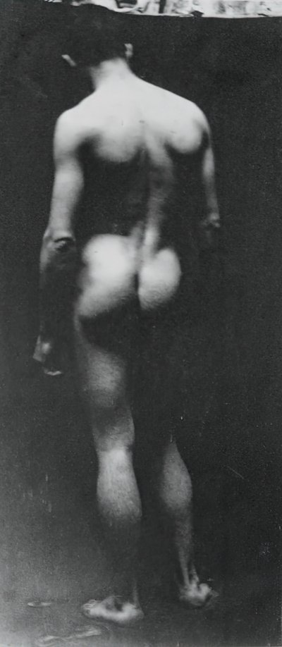 Stojący nago Samuel Murray, c. 1890-1892. autorstwa Thomas Eakins