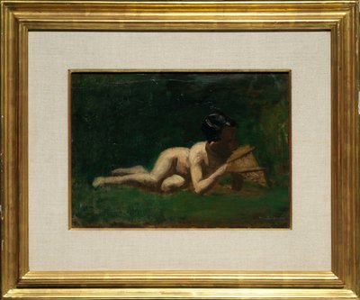 Studium przedstawiające chłopca leżącego w „Arkadii” autorstwa Thomas Eakins