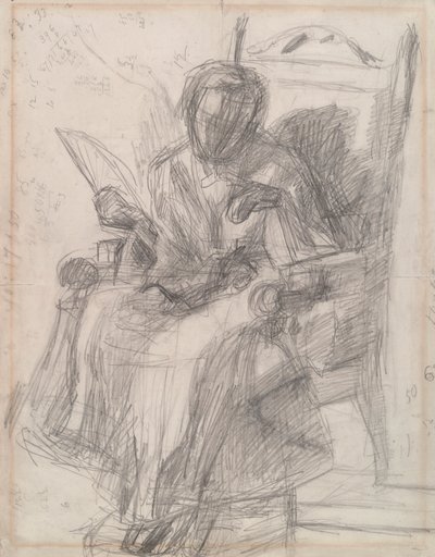 Studium dla dziewczyny z kotem- - Katherine autorstwa Thomas Eakins