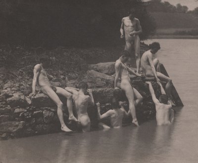 Badanie dla "Pływanie" autorstwa Thomas Eakins