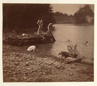 Studium pływania, 1883. autorstwa Thomas Eakins