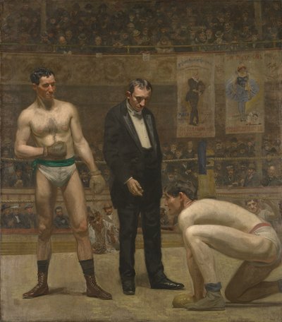 Odliczanie powalonego boksera autorstwa Thomas Eakins