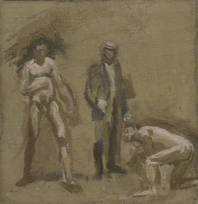 Biorąc hrabiego, studium, 1898 autorstwa Thomas Eakins