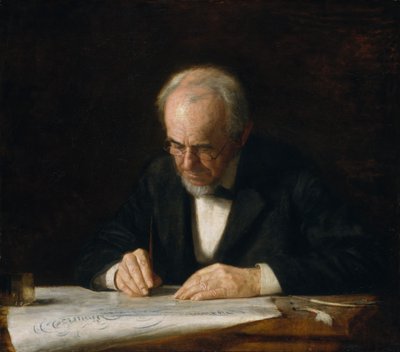Mistrz pisania, 1882. autorstwa Thomas Eakins