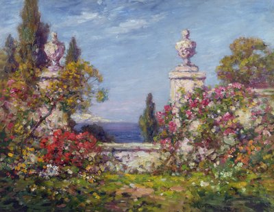 Śródziemnomorski ogród autorstwa Thomas Edwin Mostyn