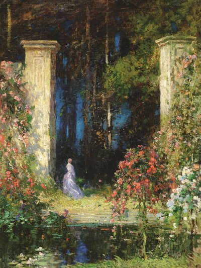Stara brama (olej na płótnie) autorstwa Thomas Edwin Mostyn