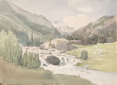 Dolina Górska, początek XIX wieku. autorstwa Thomas Ender