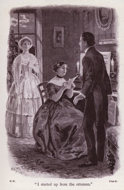 Ilustracja do Kobieta w bieli autorstwa Wilkie Collins (lito) autorstwa Thomas Eyre Macklin