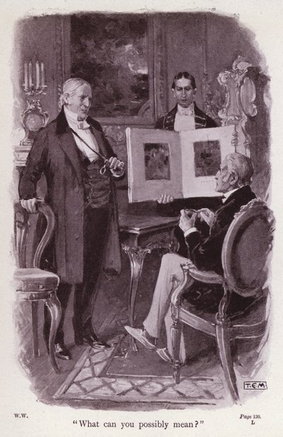 Ilustracja do Kobieta w bieli autorstwa Wilkie Collins (lito) autorstwa Thomas Eyre Macklin