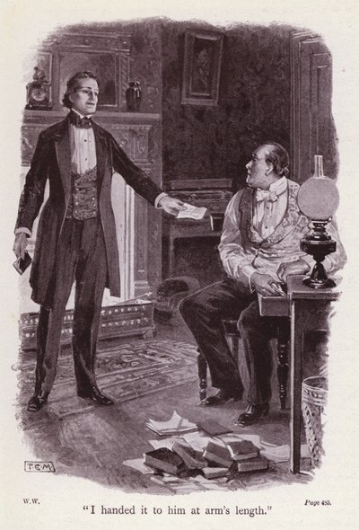Ilustracja do Kobieta w bieli autorstwa Wilkie Collins (lito) autorstwa Thomas Eyre Macklin