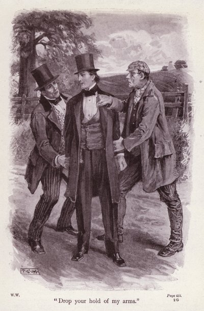 Ilustracja do Kobieta w bieli autorstwa Wilkie Collins (lito) autorstwa Thomas Eyre Macklin