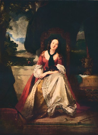 Dama w przebraniu, c1846-1900, 1937 autorstwa Thomas Faed