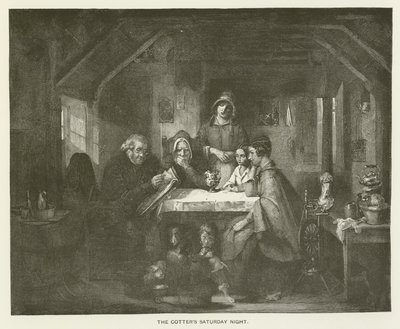 The Cotters Sobotnia noc autorstwa Thomas Faed