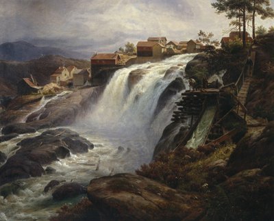 Haugfoss autorstwa Thomas Fearnley