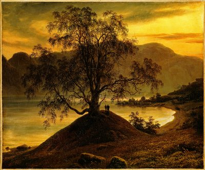 Stara brzoza w Sognefjord autorstwa Thomas Fearnley