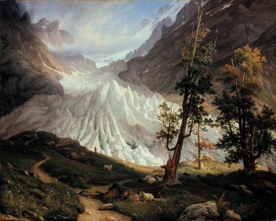 Dolny lodowiec Grindelwald autorstwa Thomas Fearnley