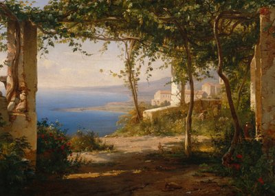Widok na zatokę Napoli autorstwa Thomas Fearnley