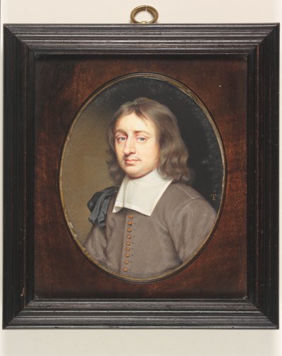 Christopher Simpson (akwarela na welinie) autorstwa Thomas Flatman
