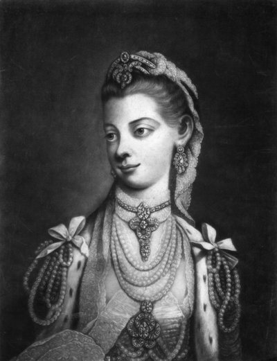 Charlotte, królowa małżonka króla Jerzego III Wielkiej Brytanii autorstwa Thomas Frye