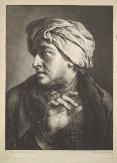 Głowa mężczyzny w turbanie autorstwa Thomas Frye