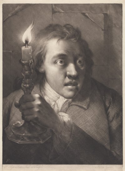 Mann mit Kerze autorstwa Thomas Frye