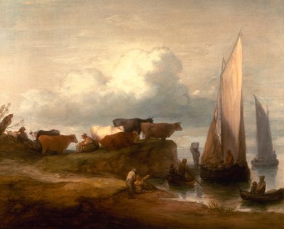 Krajobraz przybrzeżny autorstwa Thomas Gainsborough