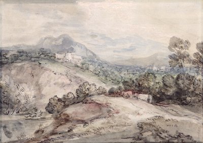 Pagórkowaty krajobraz autorstwa Thomas Gainsborough