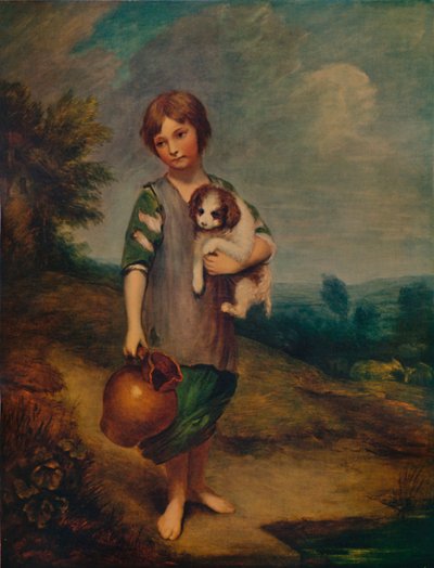 Chatka Dziewczyna z psem i dzbanem, 1785, 1935 autorstwa Thomas Gainsborough