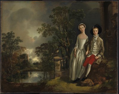 Heneage Lloyd i jego siostra Lucy autorstwa Thomas Gainsborough