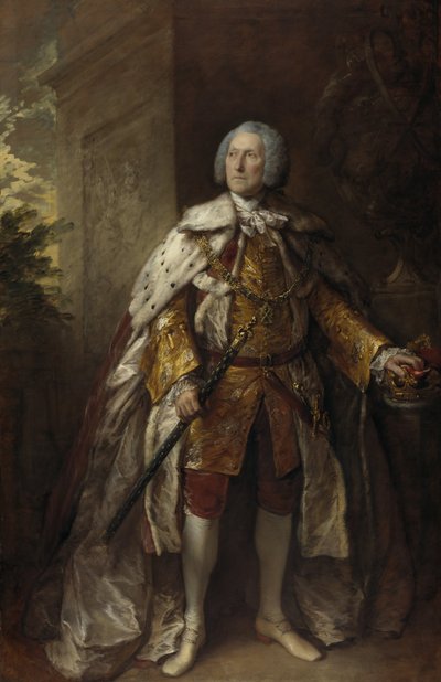 John Campbell, 4. książę Argyll, około 1693 - 1770. Żołnierz autorstwa Thomas Gainsborough