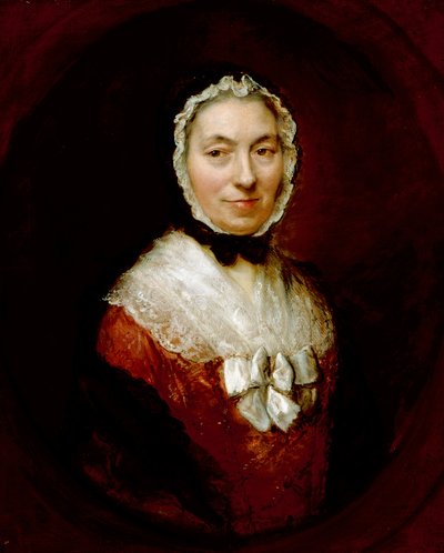 Dama w czapce mafii (olej na płótnie) autorstwa Thomas Gainsborough