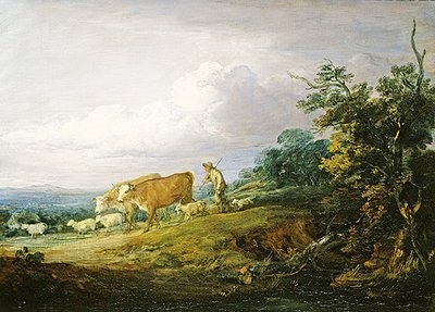 Pejzaż (olej na płótnie) autorstwa Thomas Gainsborough