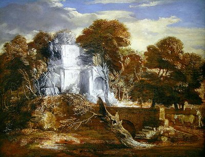 Pejzaż z postacią i bydłem (olej na płótnie) autorstwa Thomas Gainsborough