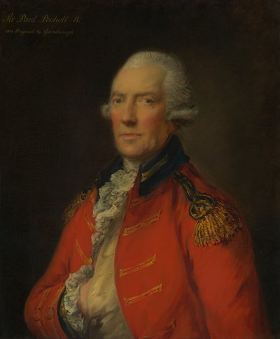 Podpułkownik Paul Pechell 1724-1800. autorstwa Thomas Gainsborough