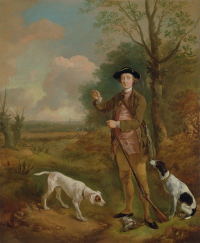 Major John Dade (1726-1811) z Tannington, Suffolk, ok. 1755 (olej na płótnie) autorstwa Thomas Gainsborough